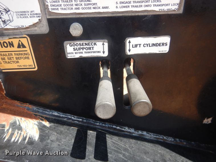 image for item DM6251 2015 Trail King TK110HDG  lowboy equipment trailer