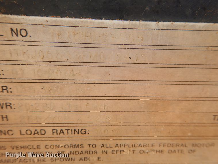 image for item DM6251 2015 Trail King TK110HDG  lowboy equipment trailer