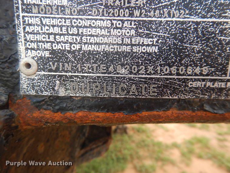 image for item DM6257 1999 Transcraft DTL2000  drop deck trailer