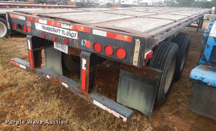image for item DM6258 1998 Transcraft TL2000  flatbed trailer