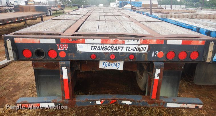 image for item DM6258 1998 Transcraft TL2000  flatbed trailer