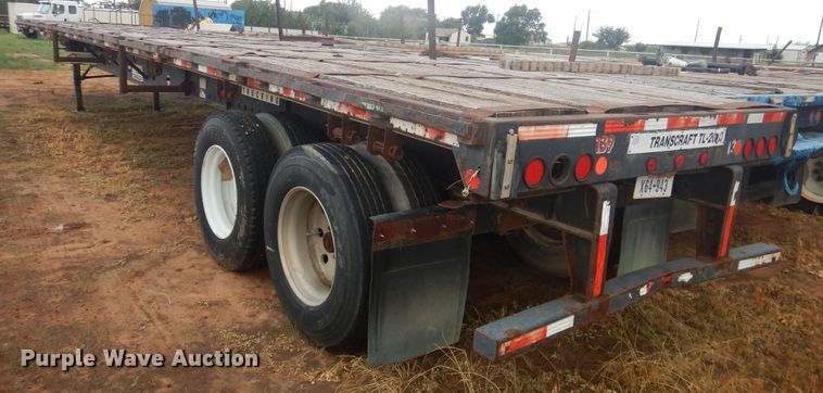 image for item DM6258 1998 Transcraft TL2000  flatbed trailer