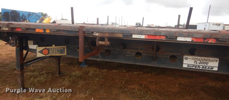 image for item DM6258 1998 Transcraft TL2000  flatbed trailer