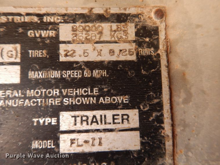 image for item DM6260 1998 Lufkin  flatbed trailer