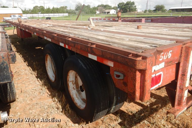 image for item DM6263 1980 Aztec  flatbed trailer