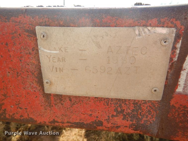 image for item DM6263 1980 Aztec  flatbed trailer