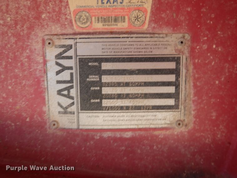 image for item DM6264 1982 Kalyn RF70  oilfield trailer