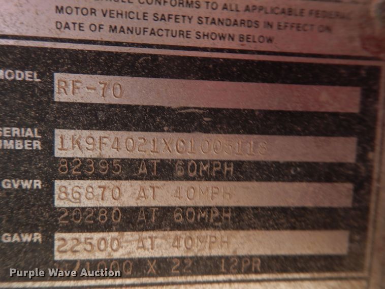 image for item DM6264 1982 Kalyn RF70  oilfield trailer