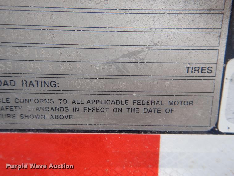 image for item DM6266 2007 Trail King HD110HDG  lowboy equipment trailer