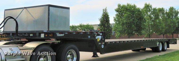 image for item FP9327 2014 Trail-Eze TE80HT  drop deck equipment trailer