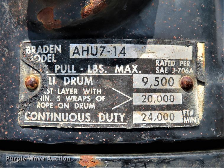 image for item FP9327 2014 Trail-Eze TE80HT  drop deck equipment trailer