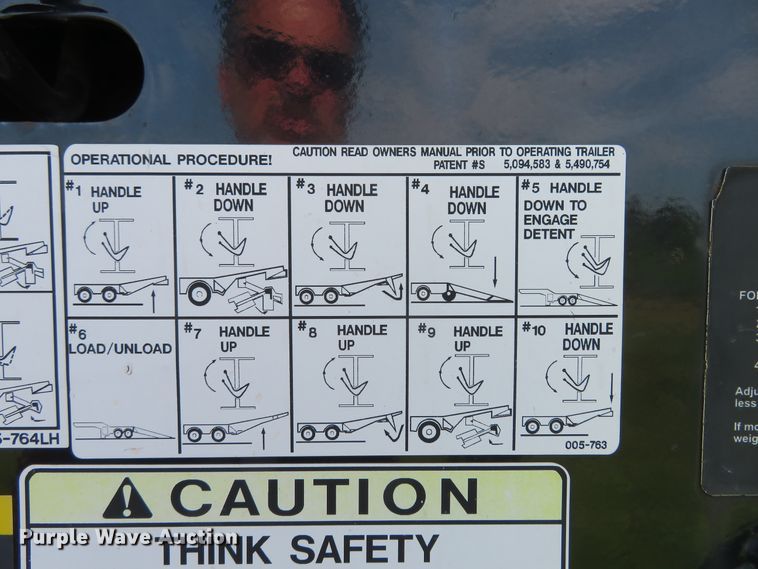 image for item FP9327 2014 Trail-Eze TE80HT  drop deck equipment trailer