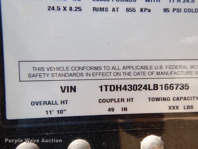 image for item IL9863 2020 Timpte  grain trailer