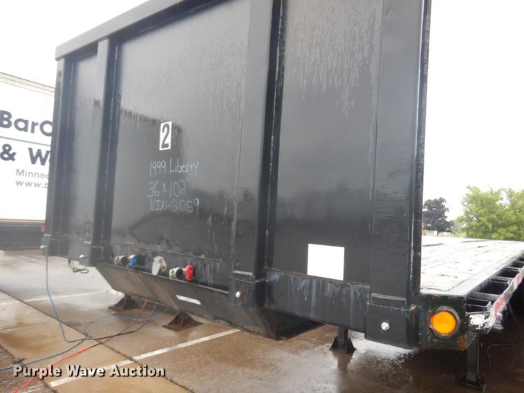 image for item IL9874 1999 Liberty  flatbed trailer