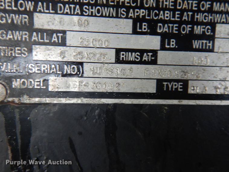 image for item IL9874 1999 Liberty  flatbed trailer