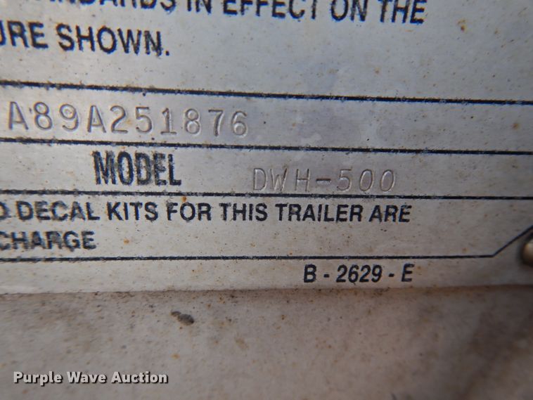 image for item IL9923 2009 Wilson DWH-500 Pace Setter  grain trailer