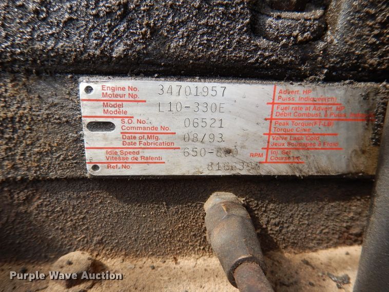 image for item IN9771 1994 WhiteGMC Aero WIA  semi truck