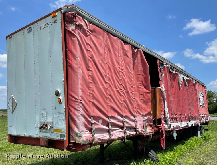 image for item IR9526 1996 Utility Trailer TS2CHE  side curtain trailer