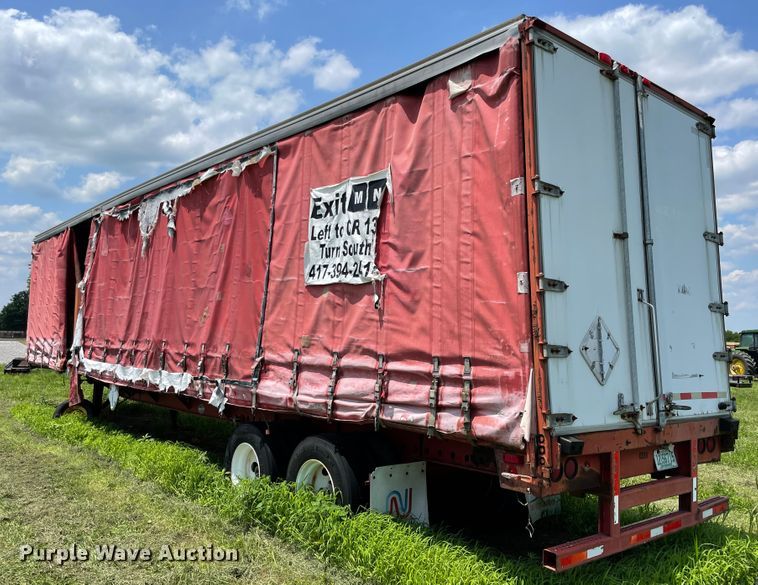 image for item IR9526 1996 Utility Trailer TS2CHE  side curtain trailer