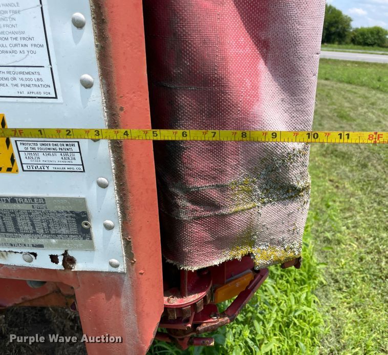 image for item IR9526 1996 Utility Trailer TS2CHE  side curtain trailer