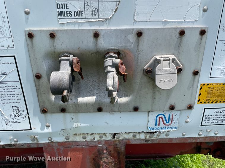 image for item IR9526 1996 Utility Trailer TS2CHE  side curtain trailer