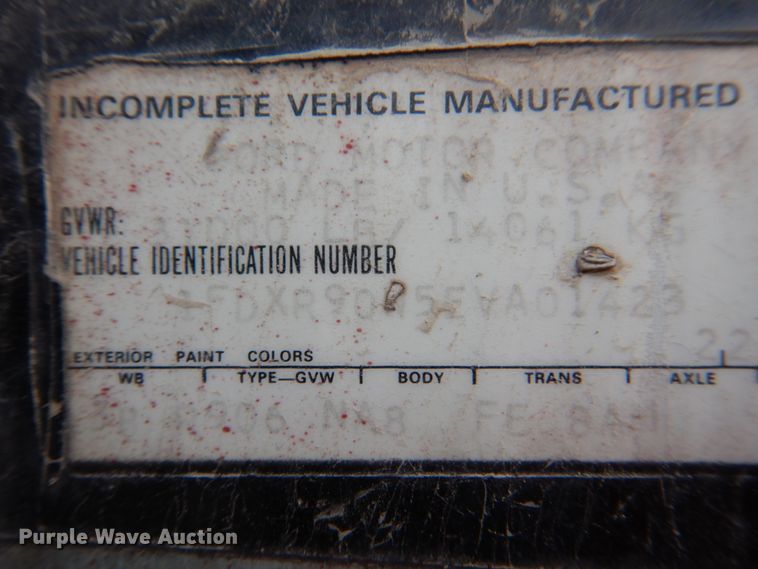 image for item JY9759 1984 Ford 9000  flatbed truck