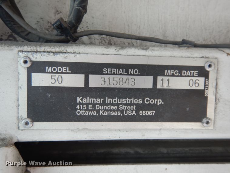 image for item KU9419 2007 Kalmar 50  yard truck