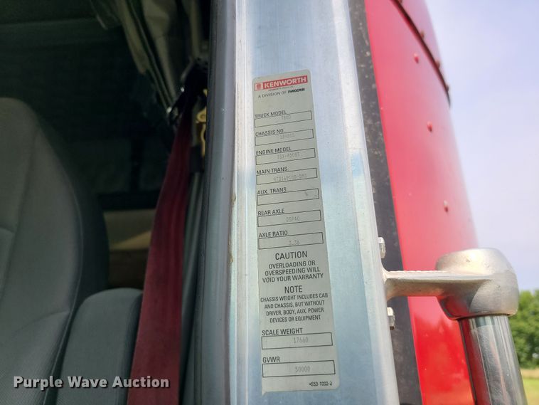 image for item L1296 2007 Kenworth T600  semi truck