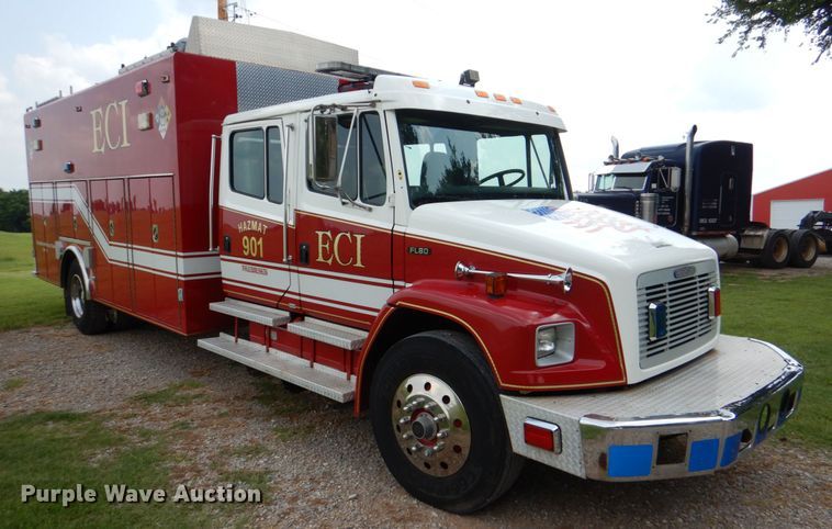 image for item DL0516 1994 Freightliner FL80  hazmat support truck