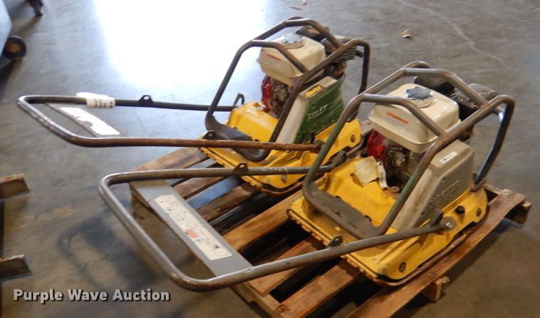 image for item DM0578 (2) Wacker Neuson WP1550AW plate compactors