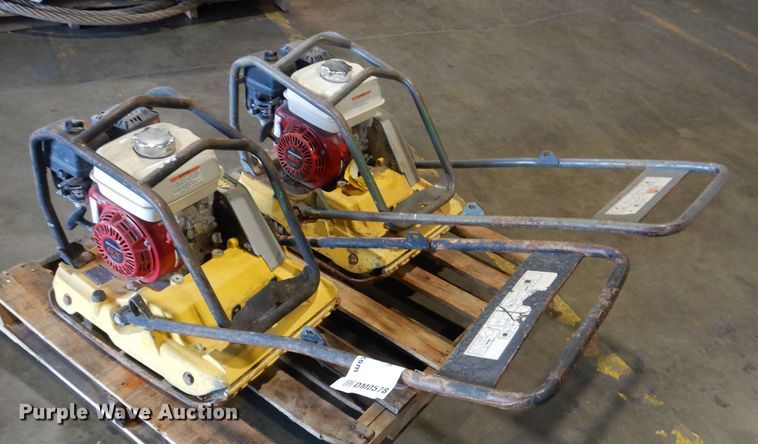 image for item DM0578 (2) Wacker Neuson WP1550AW plate compactors