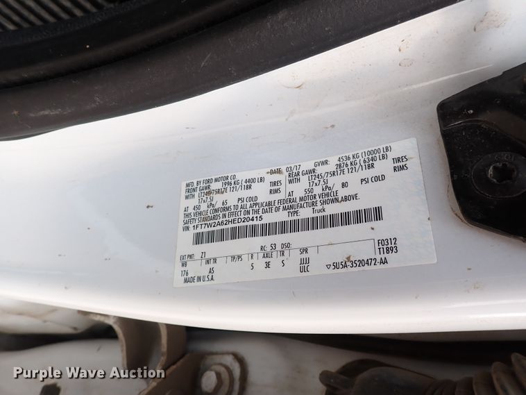 image for item DN1802 2017 Ford F250  Super Duty XL  Crew Cab pickup truck