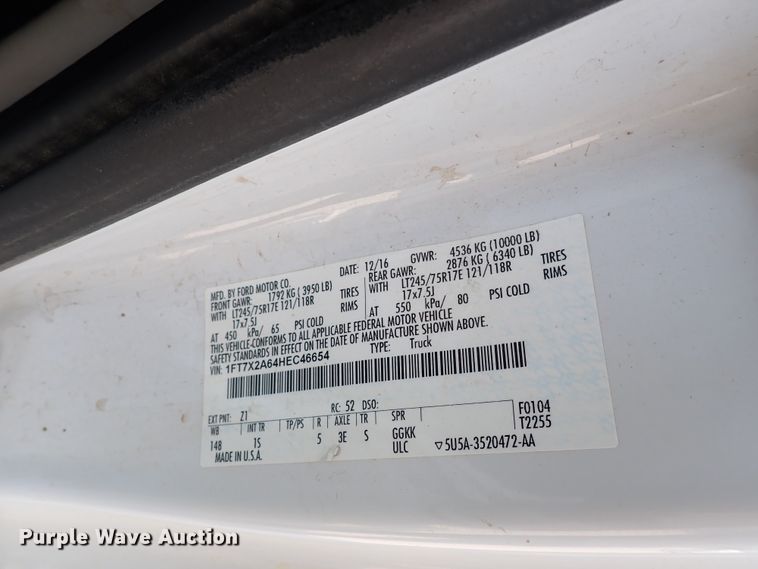 image for item DN1822 2017 Ford F250 Super Duty XL  SuperCab pickup truck