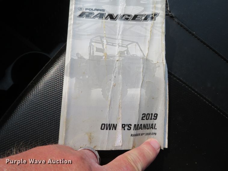 image for item DN5953 2019 Polaris Ranger XP1000  utility vehicle