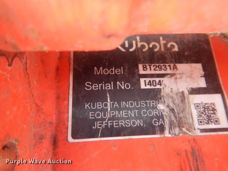image for item ED9763 2017 Kubota BX23S  MFWD tractor