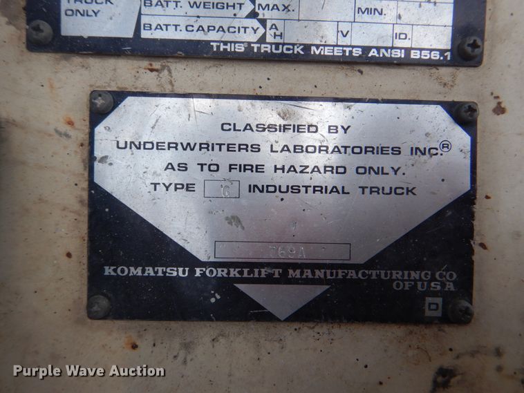 image for item IE9437 Komatsu FG15  forklift