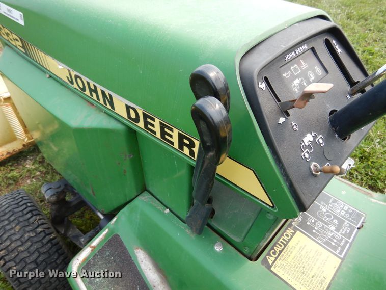 image for item II9657 John Deere 332  lawn mower