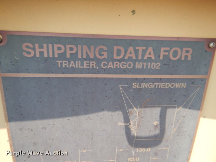 image for item IN9817 2009 US GOV M1102  utility trailer