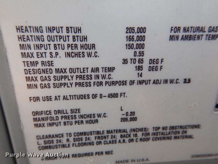 image for item IN9818 1999 Trane  AC unit