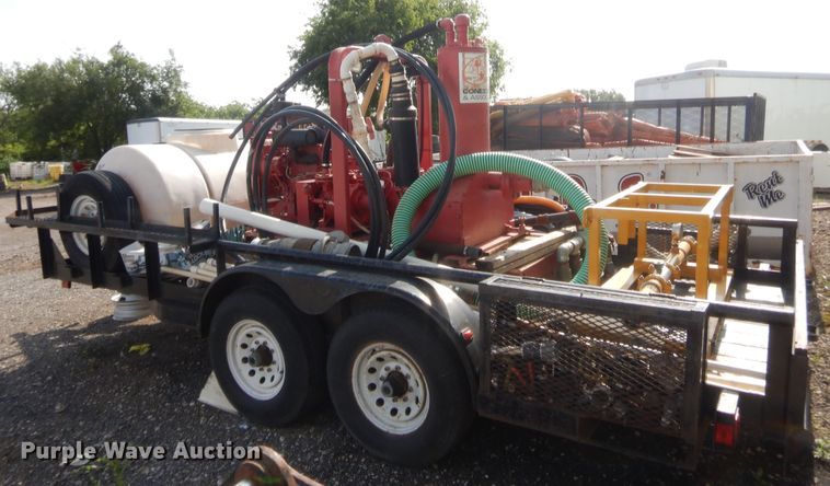 image for item IT9629 2003 Paco utility trailer with pump