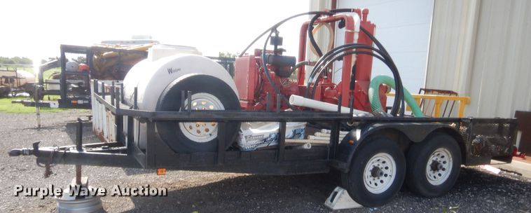 image for item IT9629 2003 Paco utility trailer with pump