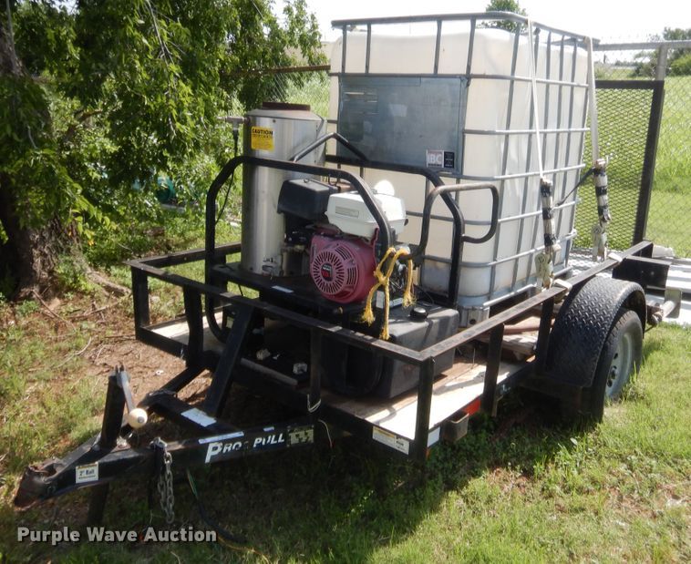 image for item IT9632 2006 Central Hitch & Equipment Pro Pull  utility trailer with pressure washer