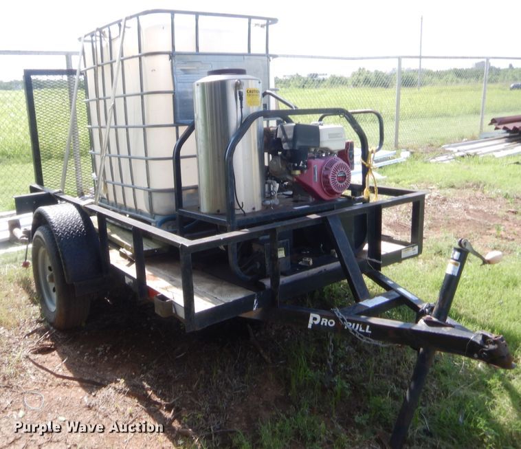 image for item IT9632 2006 Central Hitch & Equipment Pro Pull  utility trailer with pressure washer