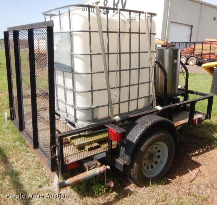 image for item IT9632 2006 Central Hitch & Equipment Pro Pull  utility trailer with pressure washer