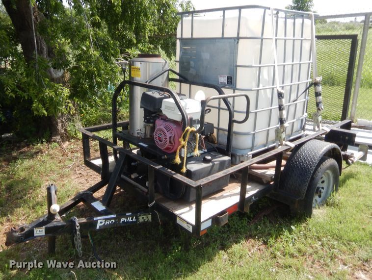 image for item IT9632 2006 Central Hitch & Equipment Pro Pull  utility trailer with pressure washer