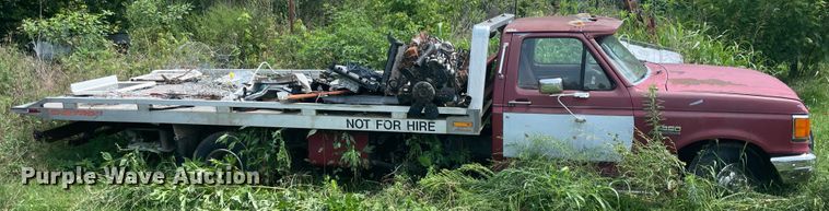 image for item KK9614 1988 Ford F350  rollback truck
