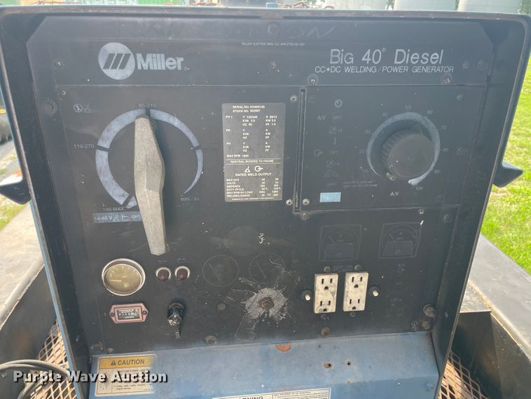 image for item KK9666 Miller Big 40  welder/generator