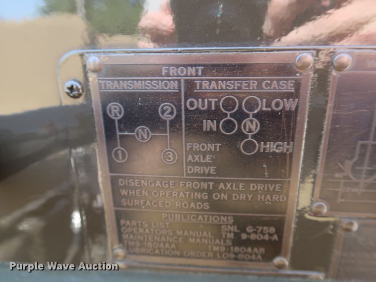 image for item KQ9829 1953 Willy's Jeep M38A1  SUV