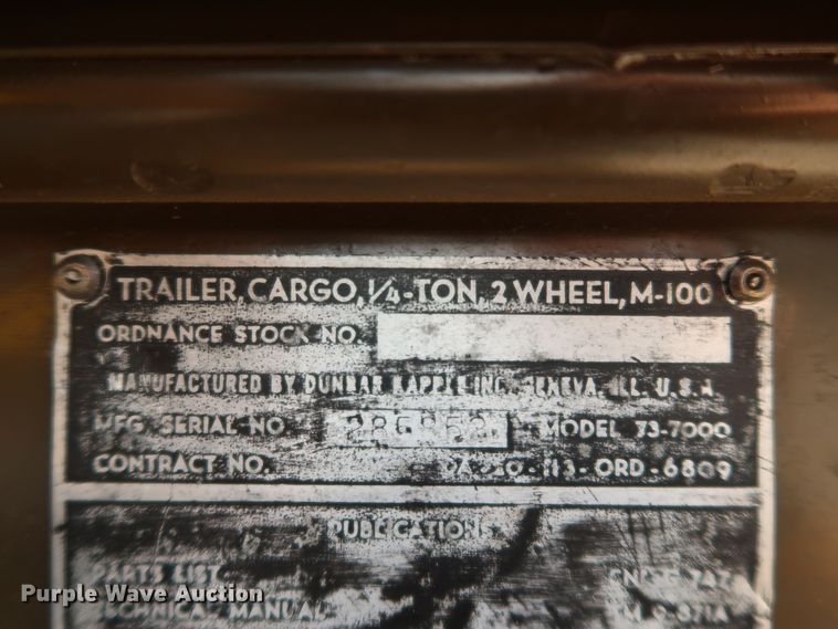 image for item KQ9829 1953 Willy's Jeep M38A1  SUV