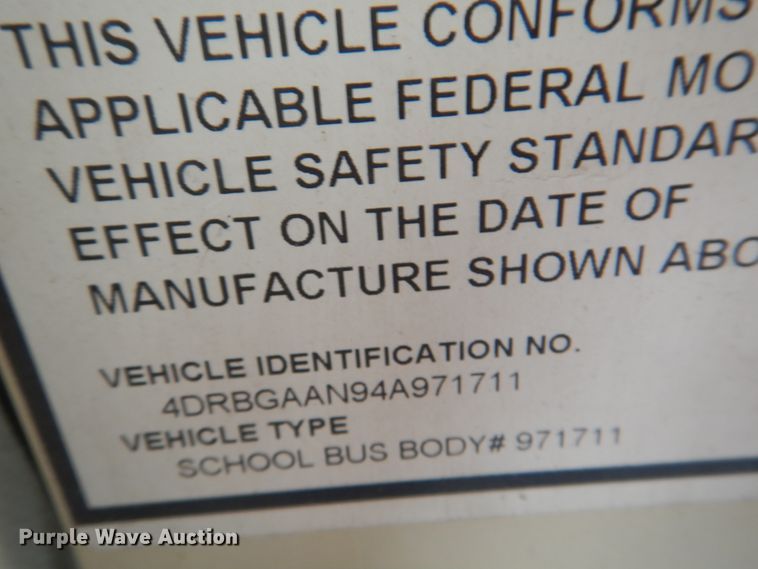 image for item KW9944 2005 International FE300  school bus